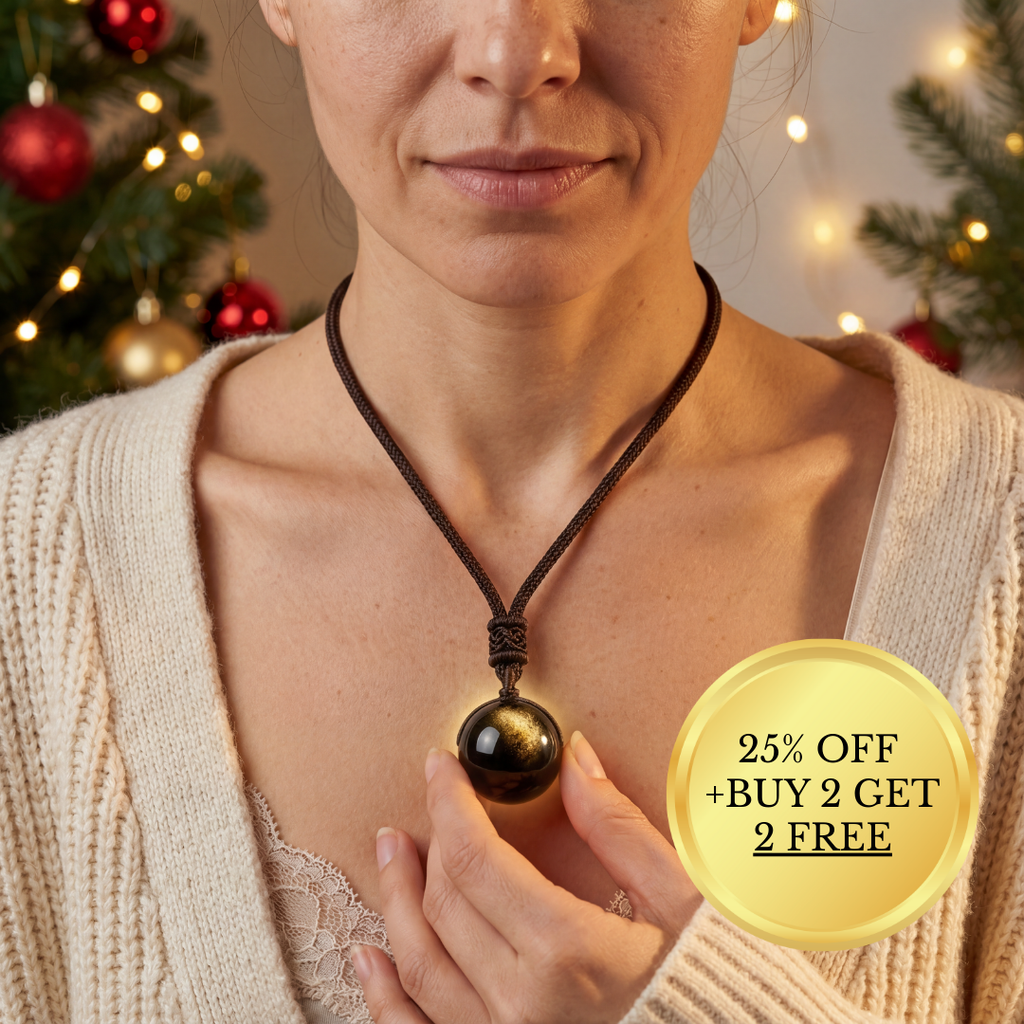 'Keiko' Golden Obsidian Pendant