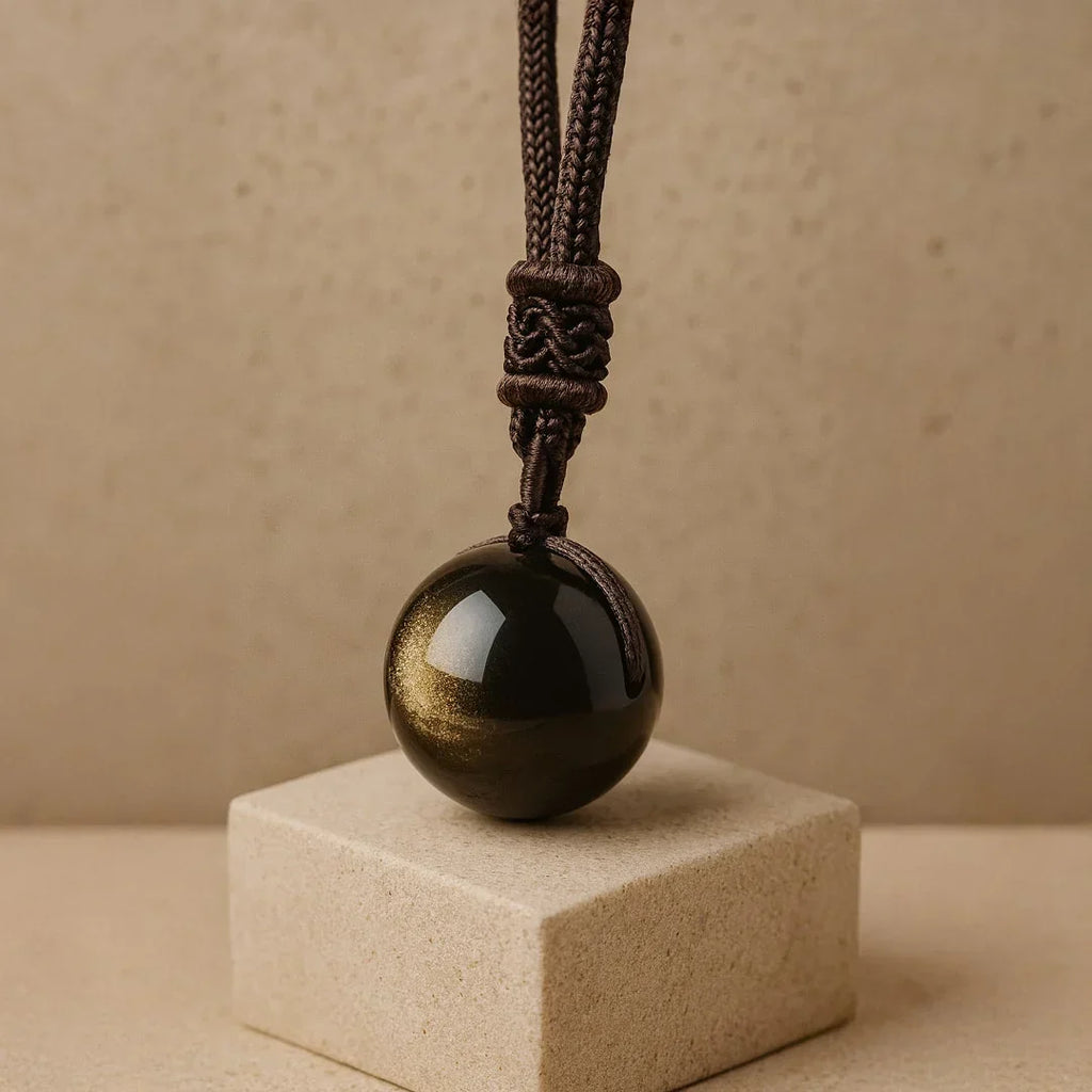 Keiko Golden Obsidian Pendant