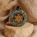 Orgonite Pendant Metatron in Turquoise