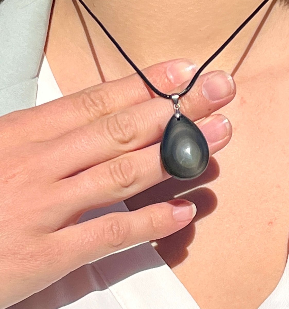Pendant in Celestial Eye Obsidian