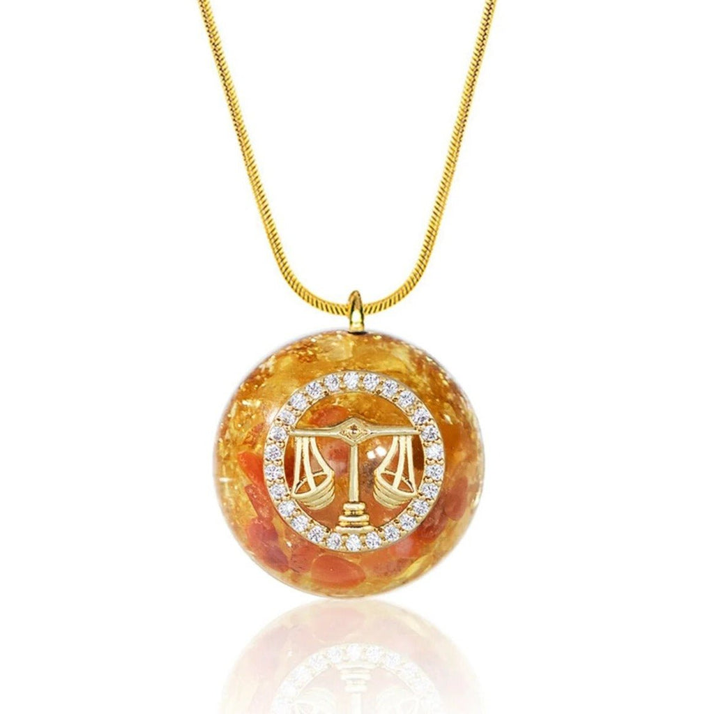 Orgonite Pendant “Astrological Sign” in Natural Stone