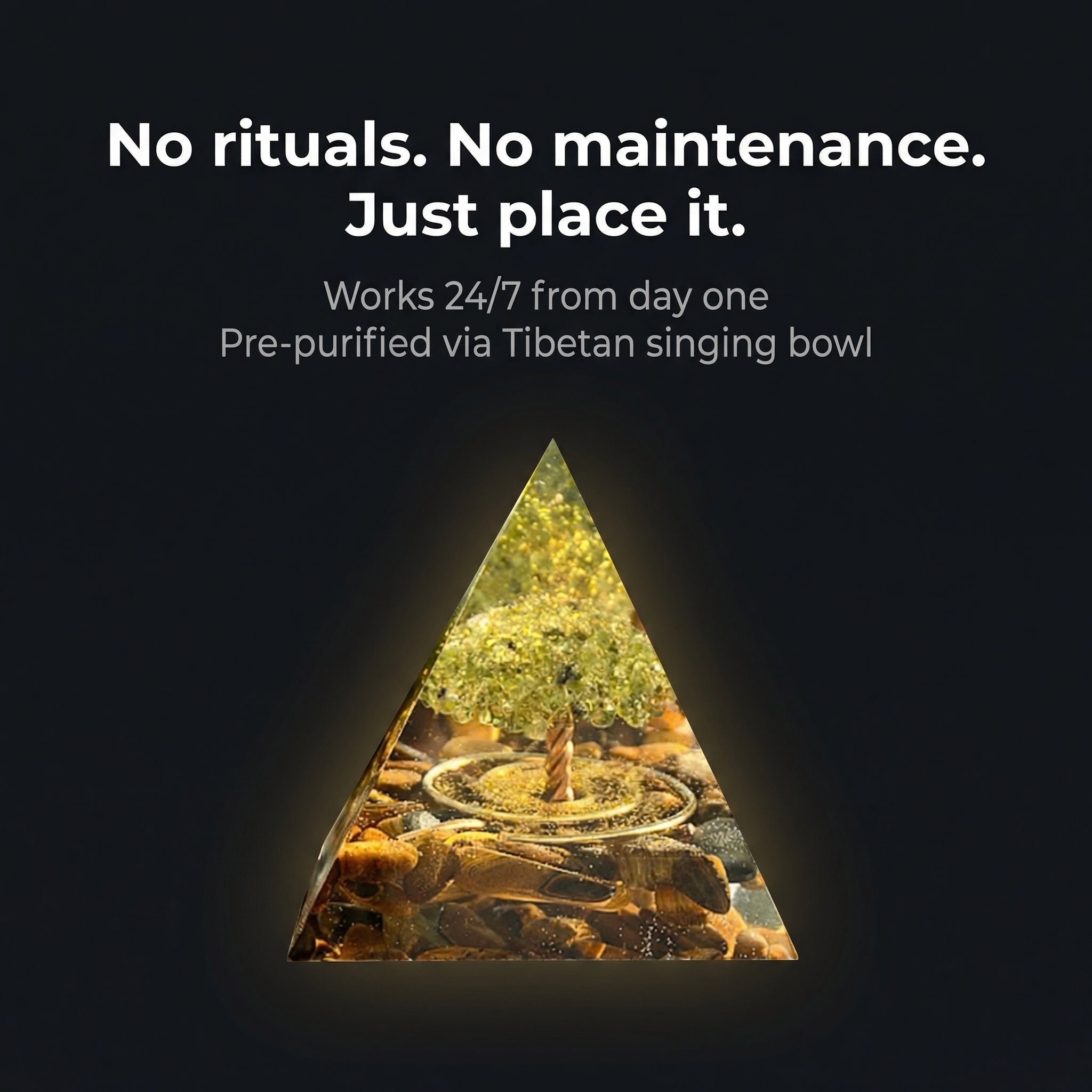 Serena "Tree of Life" Orgonite Pyramid